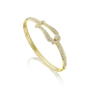 Verragio Diamond 18K Polished Yellow Gold Bangle Bracelet