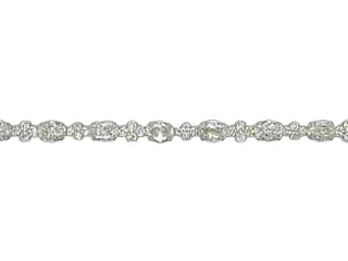 Piranesi Diamond 18K Polished White Gold Chain Bracelet