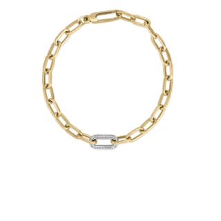 Roberto Coin Diamond 18K Polished Yellow Gold Chain Necklace