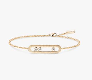 Messika Move Diamond 18K Yellow Gold Chain Bracelet