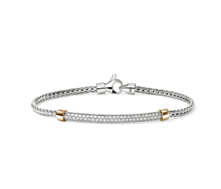 John Hardy Diamond 14K Two-Tone Gold Chain Bracelet