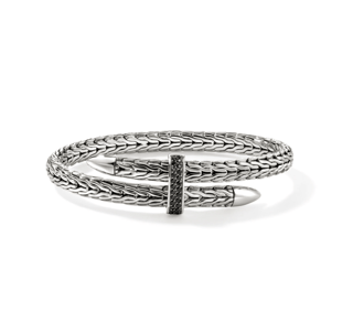 John Hardy Sapphire Sterling Silver Cuff Bracelet