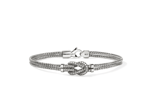 John Hardy Diamond Sterling Silver Chain Bracelet