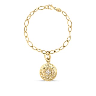 Roberto Coin Diamond 18K Polished Yellow Gold Chain Bracelet