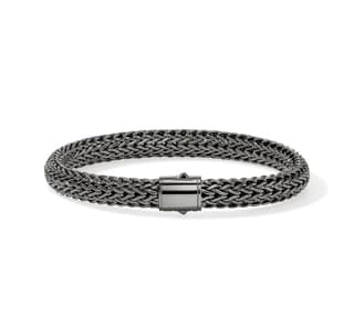 John Hardy Classic Chain Black Rhodium Chain Bracelet