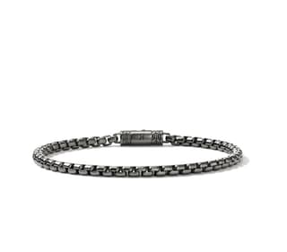 John Hardy Classic Chain Matte Black Sterling Silver Chain Bracelet