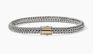 John Hardy Classic Chain 14K Polished Two-Tone Sterling Silver Chain Bracelet