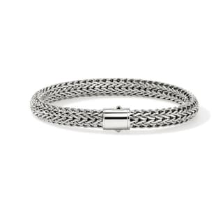 John Hardy Polished Silver Sterling Silver Chain Bracelet
