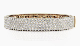 Michael M Diamond 18K Polished Yellow Gold Bangle Bracelet