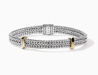 John Hardy 14K Two-Tone Sterling Silver Chain Bracelet