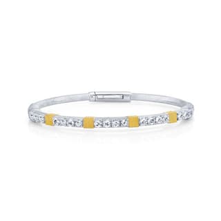 Sloane Street Topaz Silver Sterling Silver Bangle Bracelet