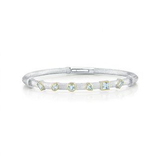 Sloane Street Topaz Silver Sterling Silver Bangle Bracelet