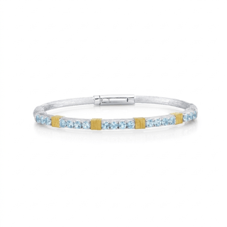 Sloane Street Topaz Silver Sterling Silver Bangle Bracelet