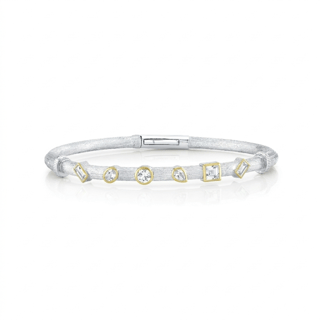 Sloane Street Topaz Silver Sterling Silver Bangle Bracelet