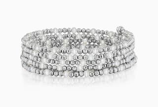 Platinum Born Pearl Flex Bracelet