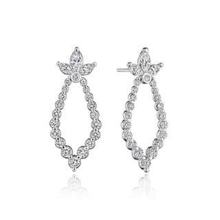 Verragio Diamond in 18K Polished White Gold Dangle Earrings