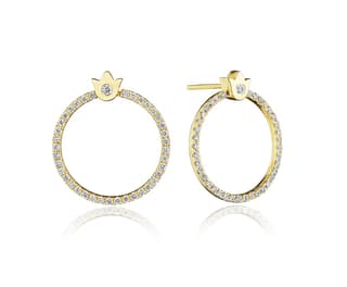 Verragio Diamond in 18K Polished Yellow Gold Post Earrings