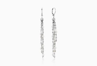 Platinum Born Pearl Platinum Dangle Earrings
