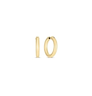Roberto Coin Yellow Gold Hoop Earrings