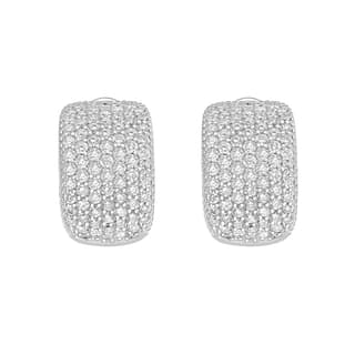 Ruchi Diamond in 18K Polished White Gold Clip Earrings