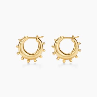 Temple St Clair in 18K Polished Yellow Gold Hoop Earrings