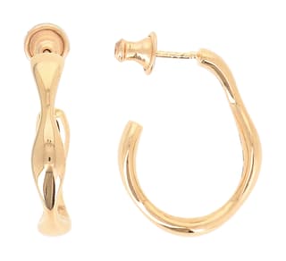 Pesavento Elegance in 18K Polished Yellow Vermeil Hoop Earrings