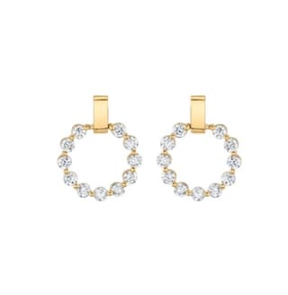 Michael M Diamond in 18K Polished Yellow Gold Post Earrings