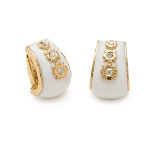 Katy Briscoe Diamond in 18K Yellow Gold Post Earrings