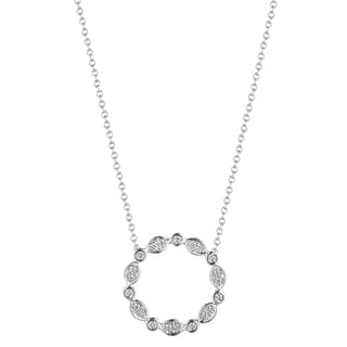 Verragio Diamond 18K Polished White Gold Pendant Necklace