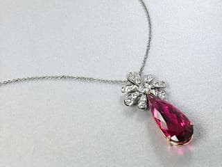 Suna Bros Diamond 950PTK Polished Platinum Pendant Necklace