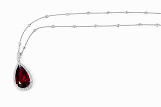 Piranesi Diamond 18K Polished White Gold Pendant Necklace