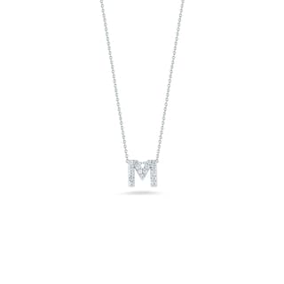 Roberto Coin Love Letter Diamond Pendant Necklace