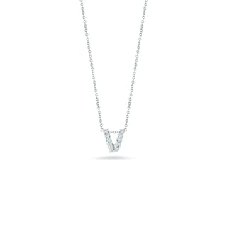 Roberto Coin Love Letter Diamond Pendant Necklace