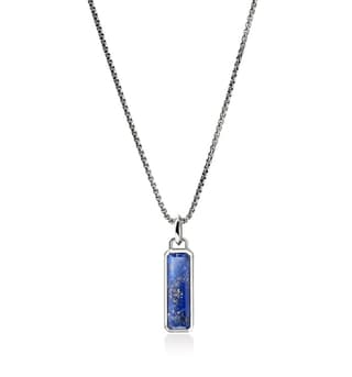 John Hardy Classic Chain Lapis Lazuli Silver Sterling Silver Chain Necklace