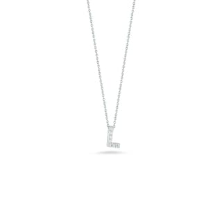 Roberto Coin Love Letter Diamond Pendant Necklace