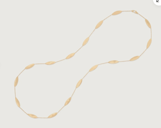 Marco Bicego Lunaria 18K Engraved Yellow Gold Chain Necklace