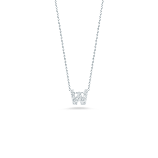Roberto Coin Love Letter Diamond Pendant Necklace