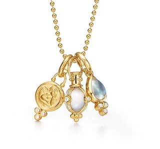Temple St Clair Diamond 18K Polished Yellow Gold Chain Necklace