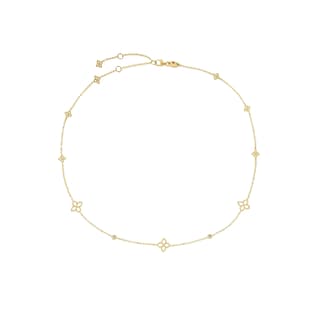 Roberto Coin Diamond 18K Polished Yellow Gold Station Necklace