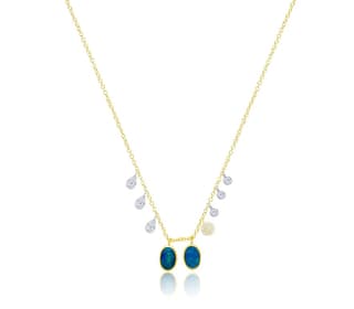 MEIRA T Opal 14K Polished Yellow Gold Chain Necklace