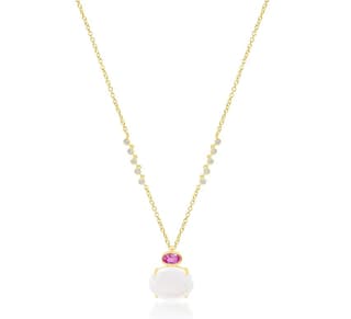 MEIRA T Moonstone 14K Polished Yellow Gold Pendant Necklace