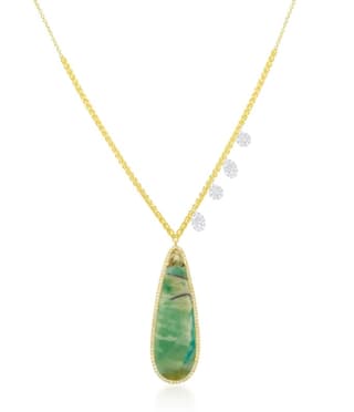 MEIRA T Diamond 14K Polished White Gold Pendant Necklace