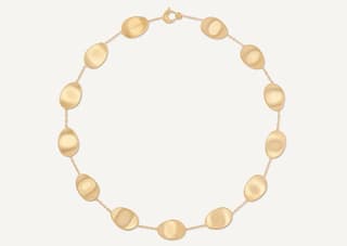 Marco Bicego Lunaria 18K Engraved Yellow Gold Chain Necklace