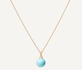 Marco Bicego Africa Turquoise 18K Yellow Gold Chain Necklace