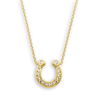 Suna Bros Diamond 18K Polished Yellow Gold Pendant Necklace