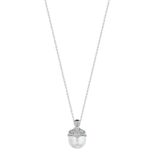 Verragio Diamond 18K Polished White Gold Pendant Necklace