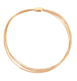 Pesavento DNA Spring 18K Polished Yellow Vermeil Collar Necklace