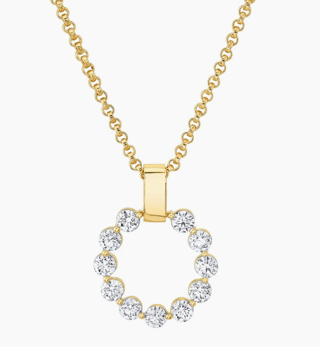Michael M Diamond 18K Polished Yellow Gold Pendant Necklace