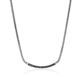 John Hardy Sapphire 14K Polished Silver Sterling Silver Chain Necklace