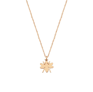 Bee Goddess Peridot 14K Polished Rose Gold Pendant Necklace